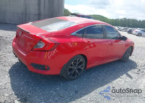 2020 Honda Civic Sport из США, поврежденный, VIN 2HGFC2F86LH555269